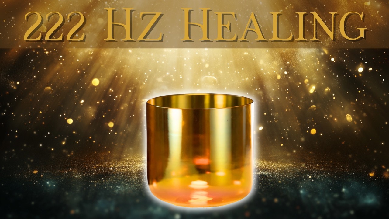 222 Hz | Amber Aura Crystal Singing Bowl Sound Healing Meditation