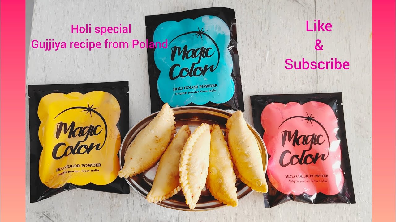Holi Special | Authentic Gujiya Recipe | Celebrating in Poland #holi #viral #yummy #sweet
