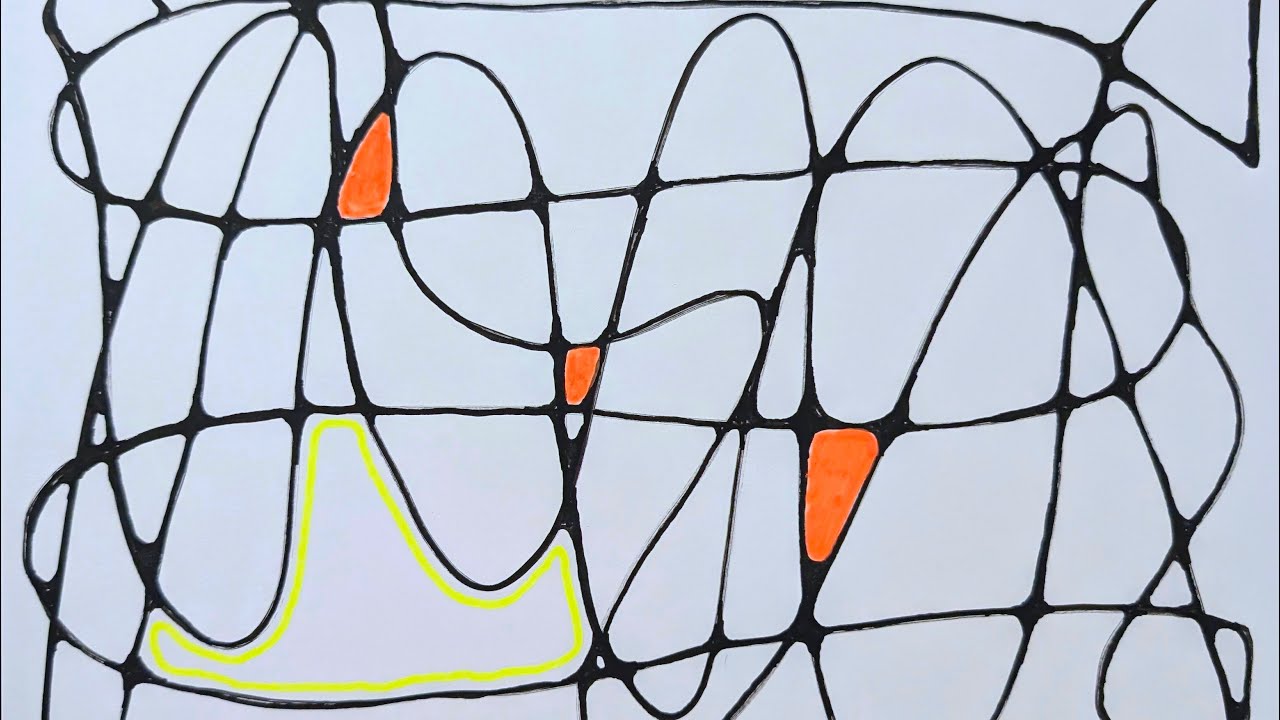 Relaxing Neurographic Art with Posca Markers | The 'Liquid Lines' Technique