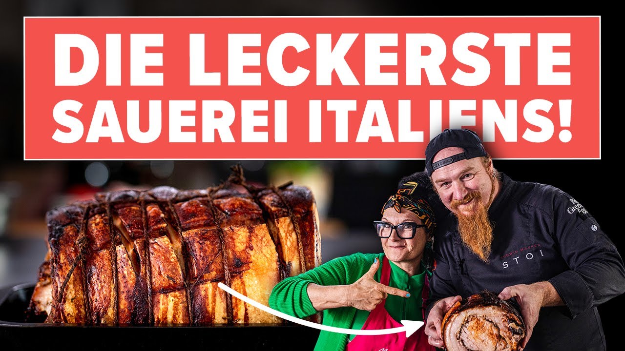 Porchetta! Saftigster Rollbraten vom Schwein - auf italienische Art