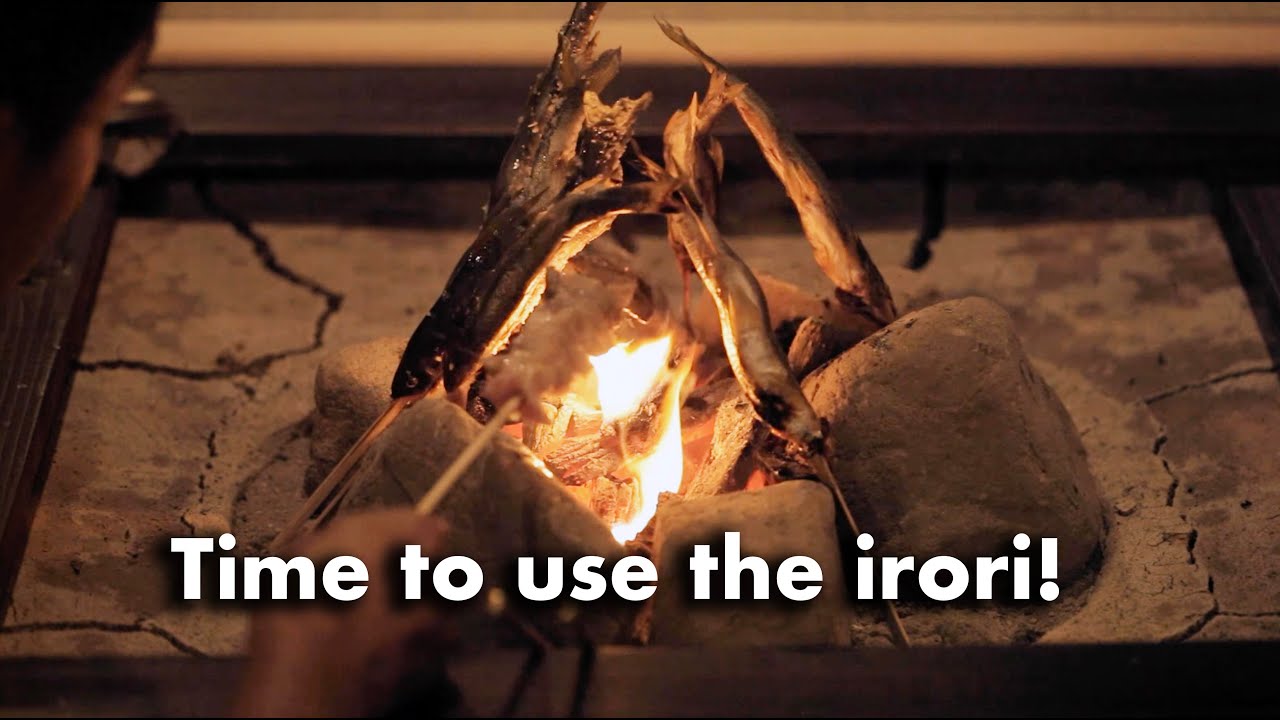 Grilling Sweetfish with the Irori Fireplace For The First Time