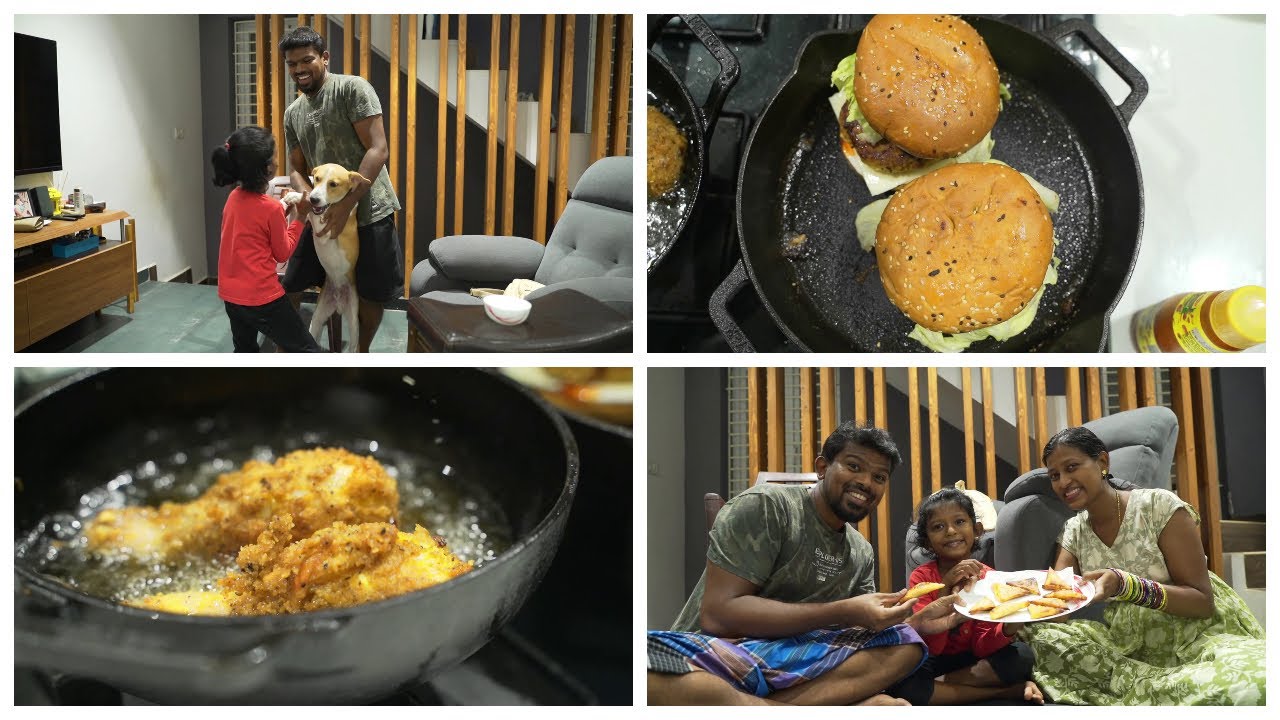 Why i did not gain weight during my pregnancy? Chicken burger fried chicken for dinner/NIght routine