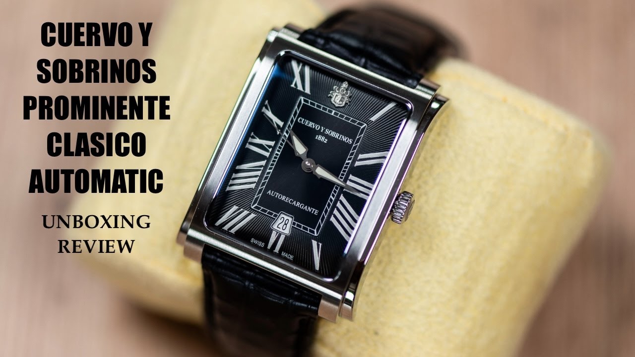 Cuervo y Sobrinos Prominente Clasico Automatic 1015.1RN Watch | Review Valjoux Relogios