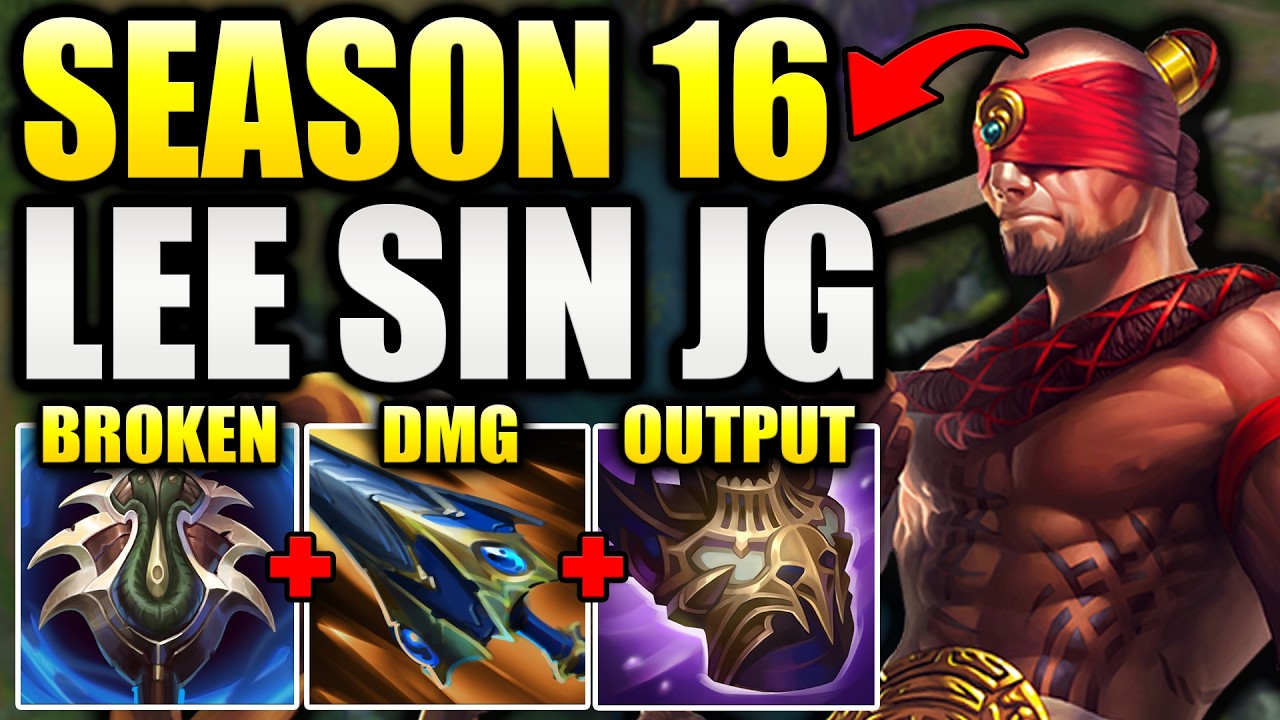 HOW TO CLIMB WITH LEE SIN JUNGLE IN SEASON 16! (OP BUILD)