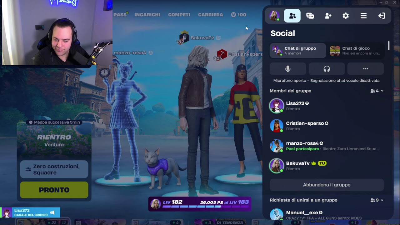 FORTNITE CON LA CHAT!