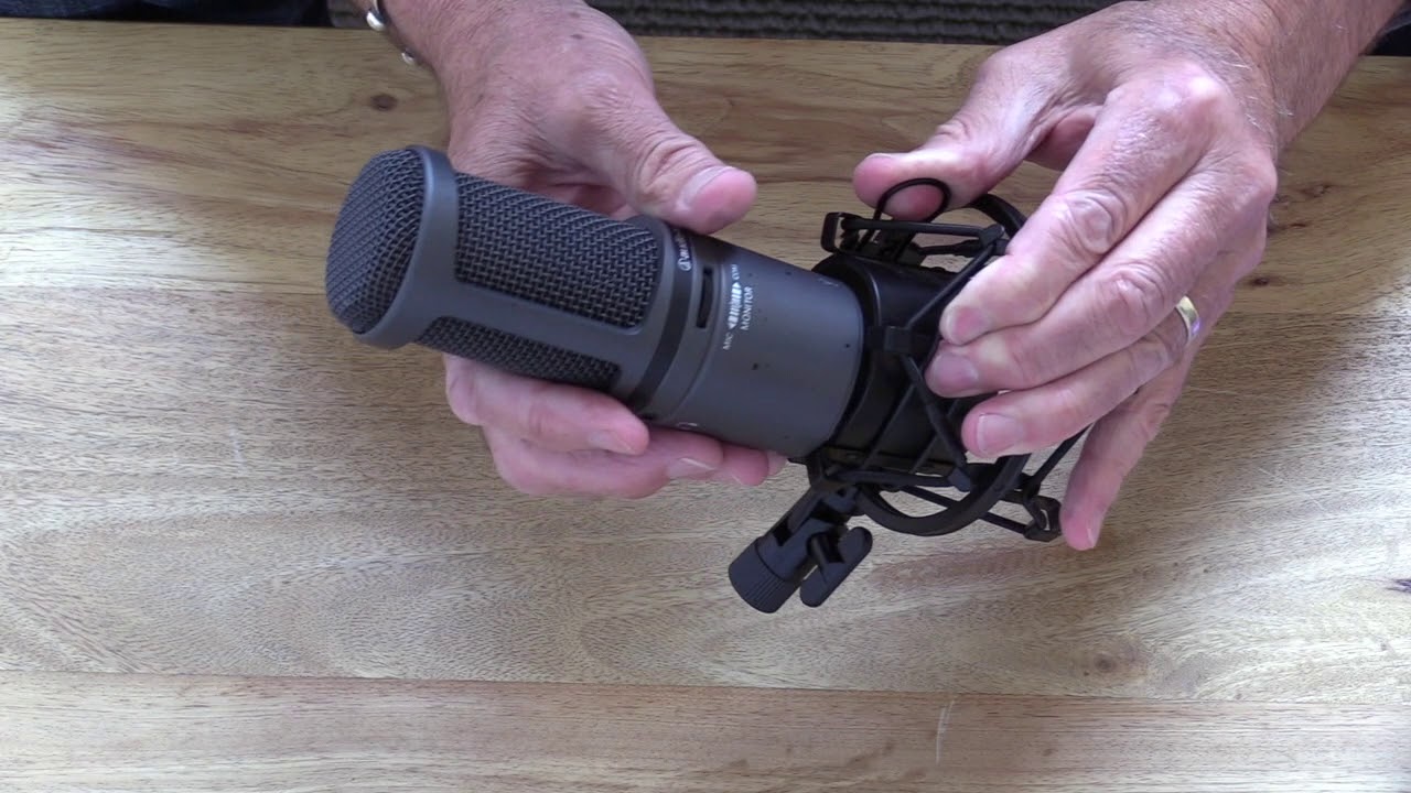 How to install an Audio Technica AT2020 into Shock Mount