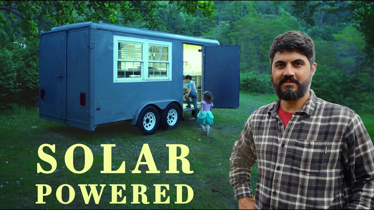 from Cargo Trailer to SOLAR POWERED CAMPER to travel to Alaska! Powered by Jackery SG Homepower 3000