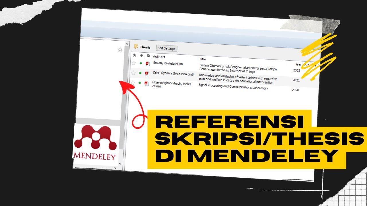 Mendeley Desktop : Memasukkan Thesis dan Skripsi ke Dalam Referensi