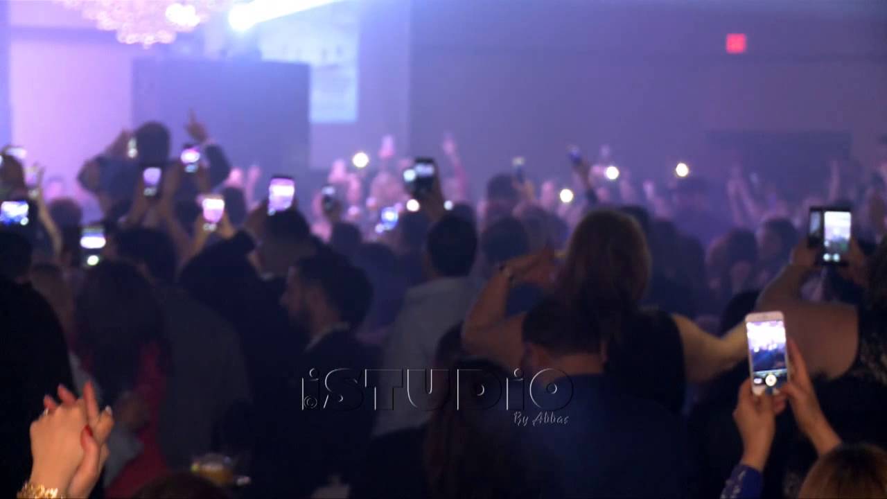 السوبر ستار حسين الديك عند دخوله القاعة. Bellagio Hall. Detroit 2015