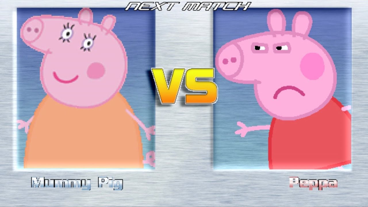 M.U.G.E.N BATTLES | Mummy Pig vs Peppa Pig