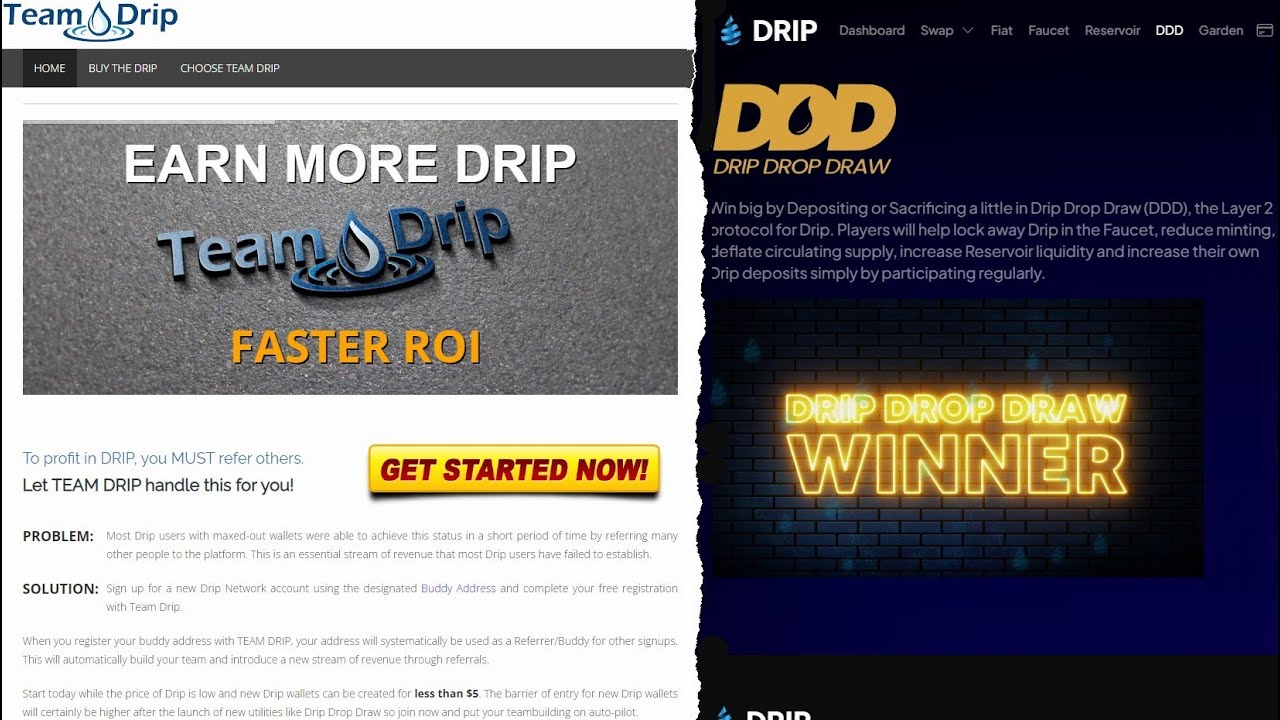 DRIP NETWORK - DRIP DROP DRAW is Delayed but TEAM DRIP is Available!  Enjoy it for FREE before DDD!