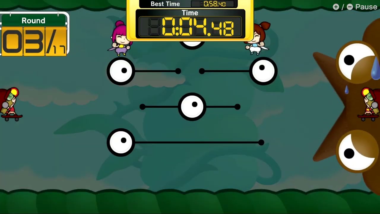 WarioWare: Get it Together! - Wario Cup: Pyoro Double Play in 53.83s
