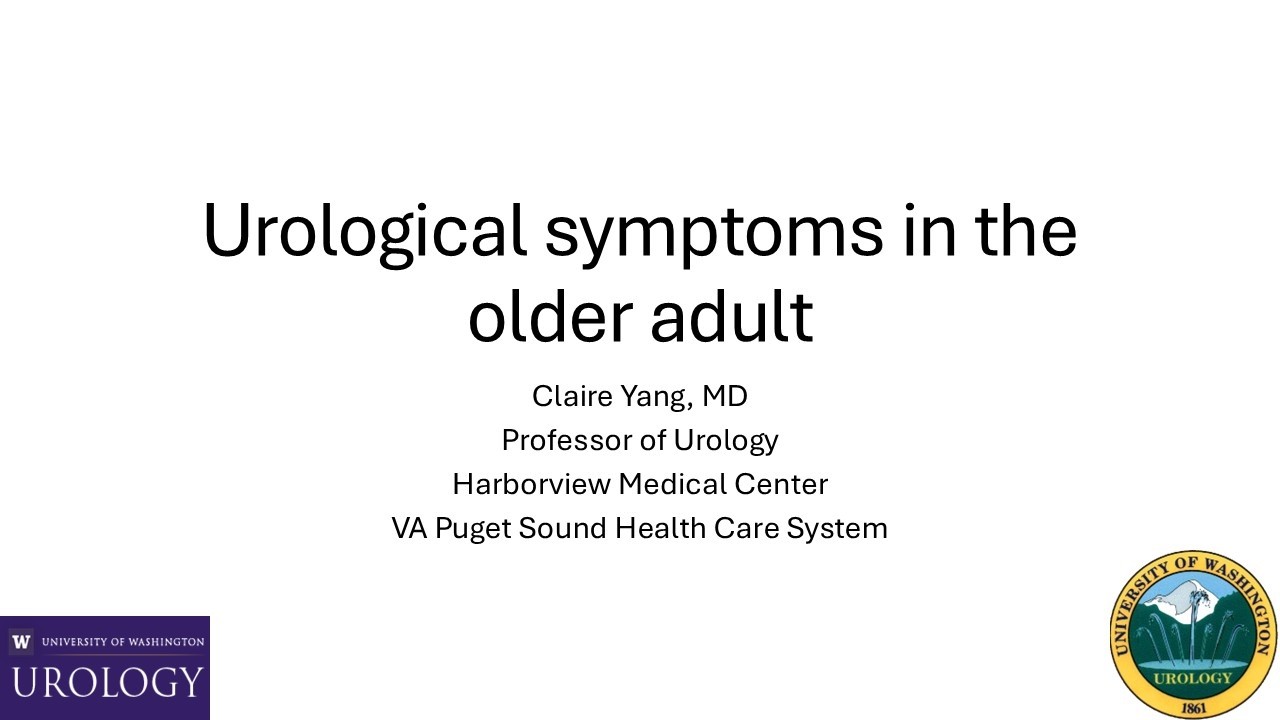 Urological Symptoms in the Older Adult