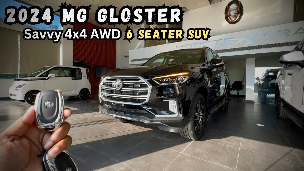 MG Gloster Savvy 4WD 6 Seater Price & Features ❤️ MG Gloster 6 Seater 4WD AT Review In Hindi!!