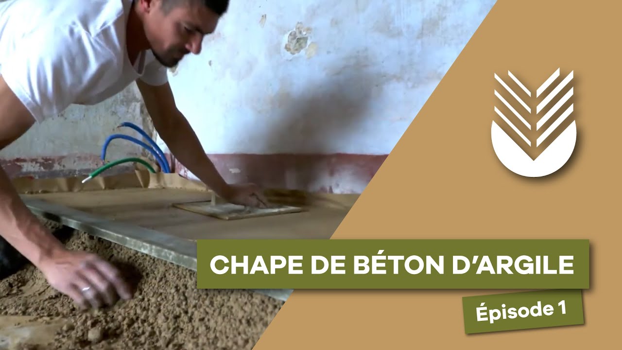 La dalle en béton d’argile – BIOSFAIRE