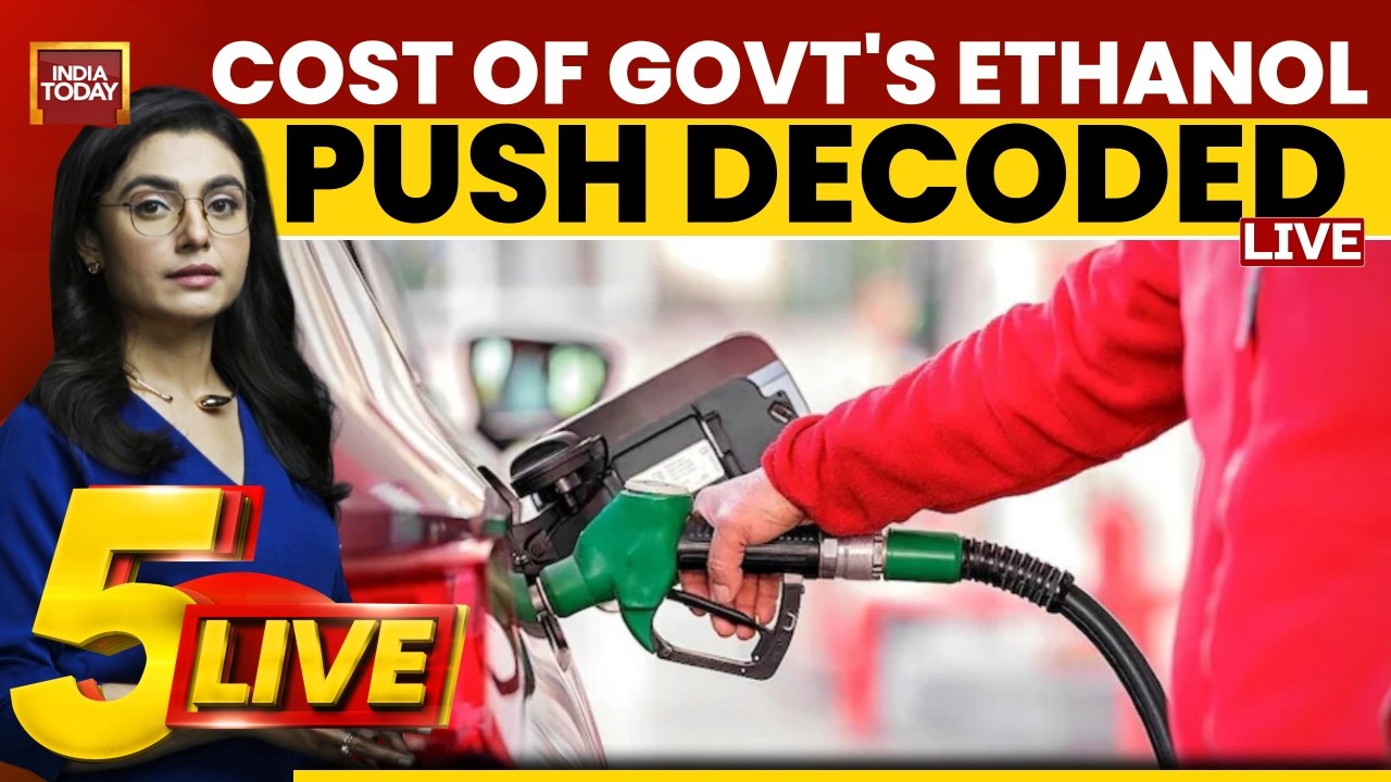 LIVE: E20 and E25 Debate | Why Hasn't Ethanol Blending Reduced Fuel Costs In India? | 5ive LIVE