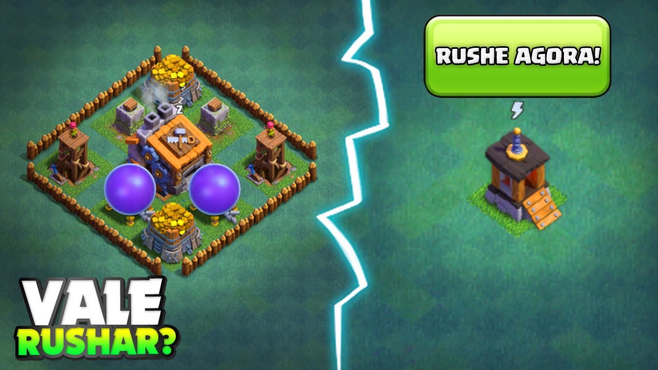 VALE A PENA RUSHAR A BASE DO CONSTRUTOR (CC) PRA LIBERAR O OTTO NO CLASH OF CLANS?