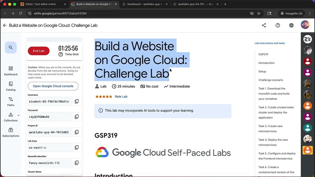 Build a Website on Google Cloud: Challenge Lab | GSP319