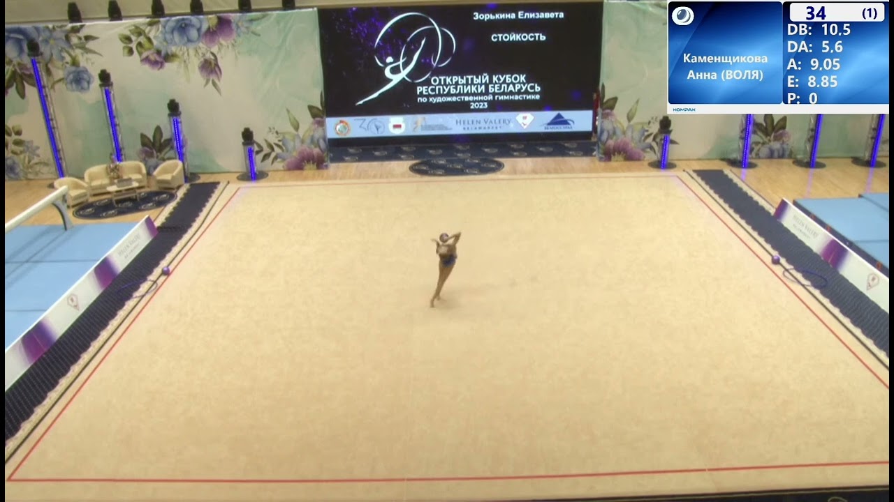 Yelyzaveta Zorkina (BLR). Ball. Open Cup Belarus Repulbic