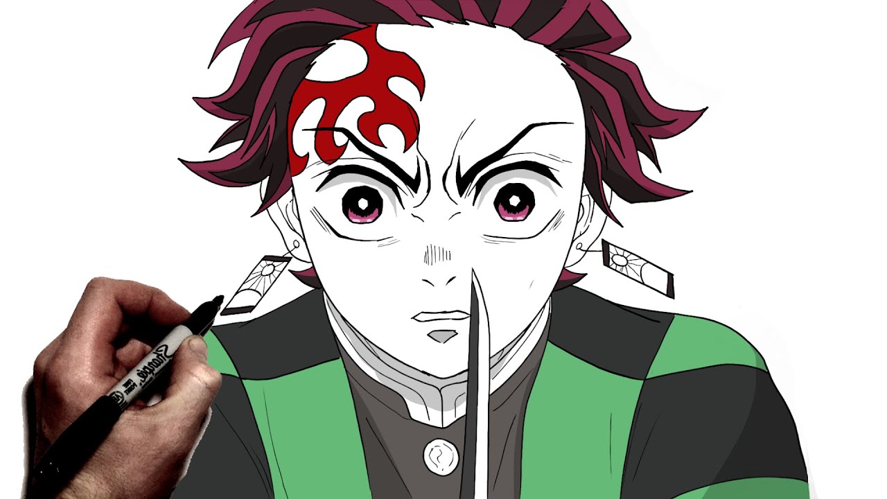 How To Draw Tanjiro | Step By Step | Demon Slayer Infinity Castle