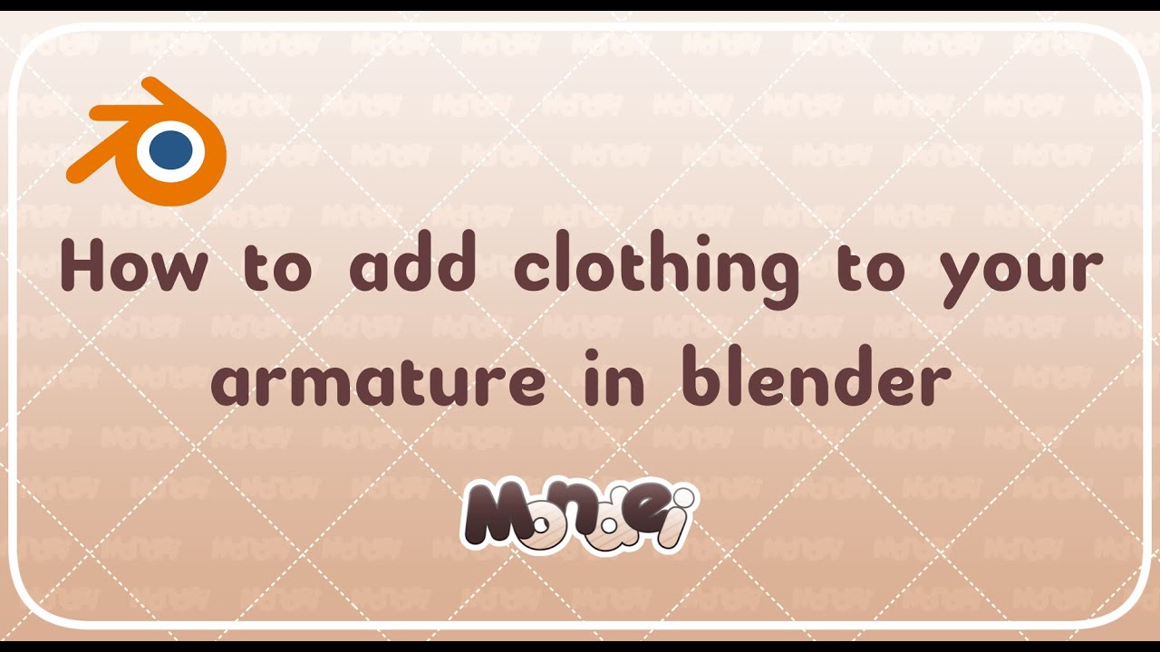 How to add clothing to your armature in blender | VRChat