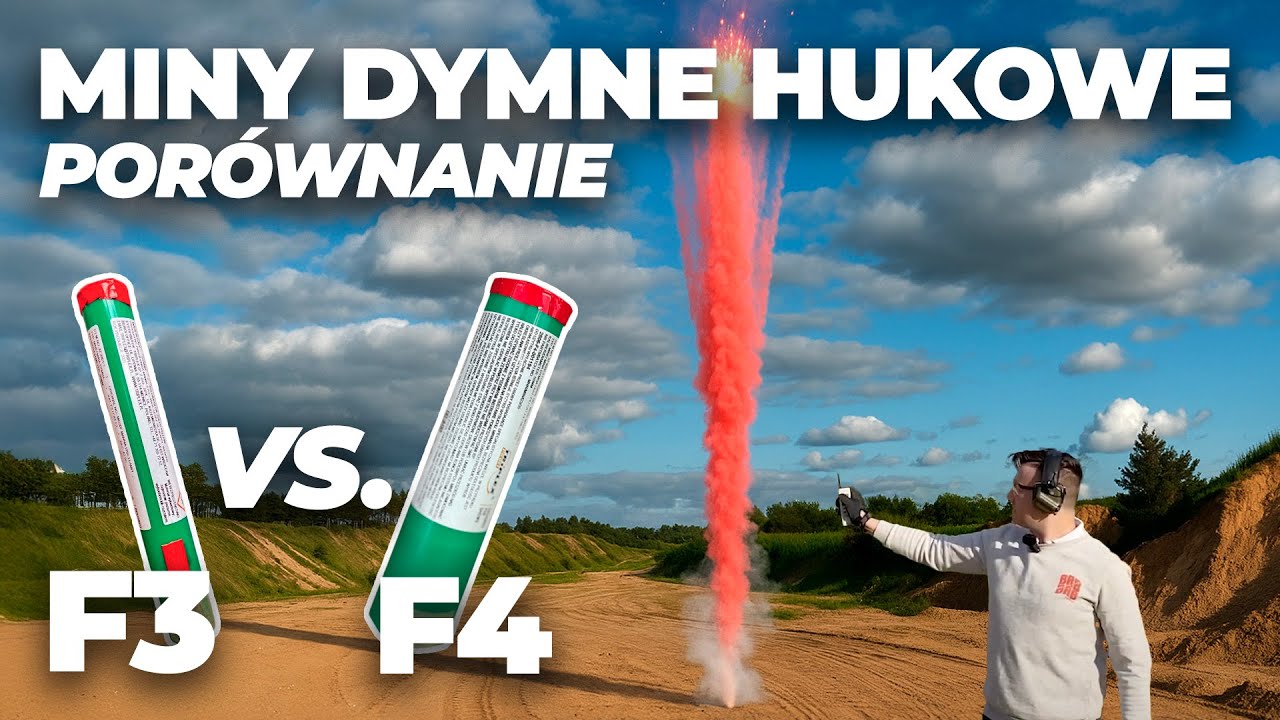 Miny dymne hukowe F3 vs F4 od Pirotecnica Manna - por&oacute;wnanie