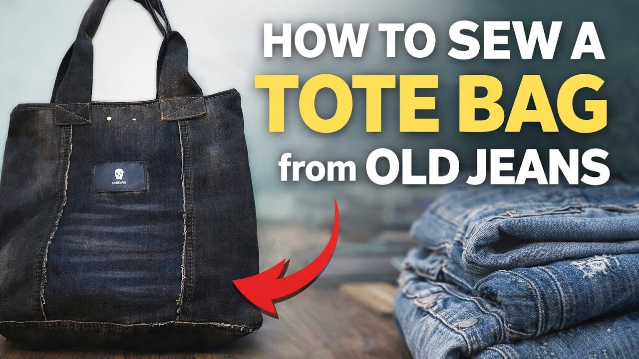 Shopper for my daughter, don't throw away old jeans. 