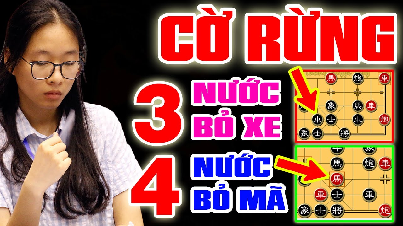 🔴 CỜ RỪNG BÍ HIỂM 3 NƯỚC PHẾ XE 4 NƯỚC BỎ MÃ [Cờ tướng hay]