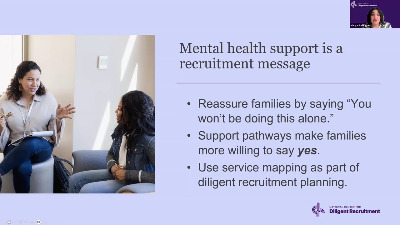 Integrating diligent recruitment and adoption-competent mental health services