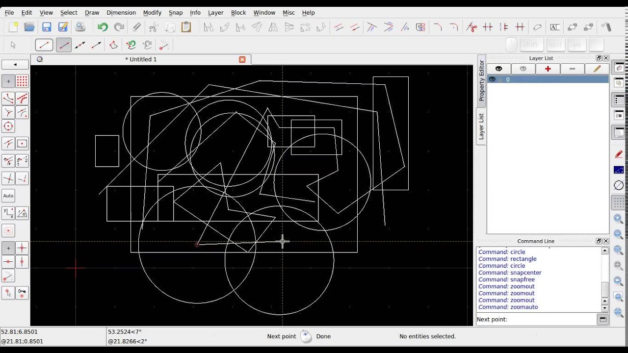 QCAD - 02 Prime linee