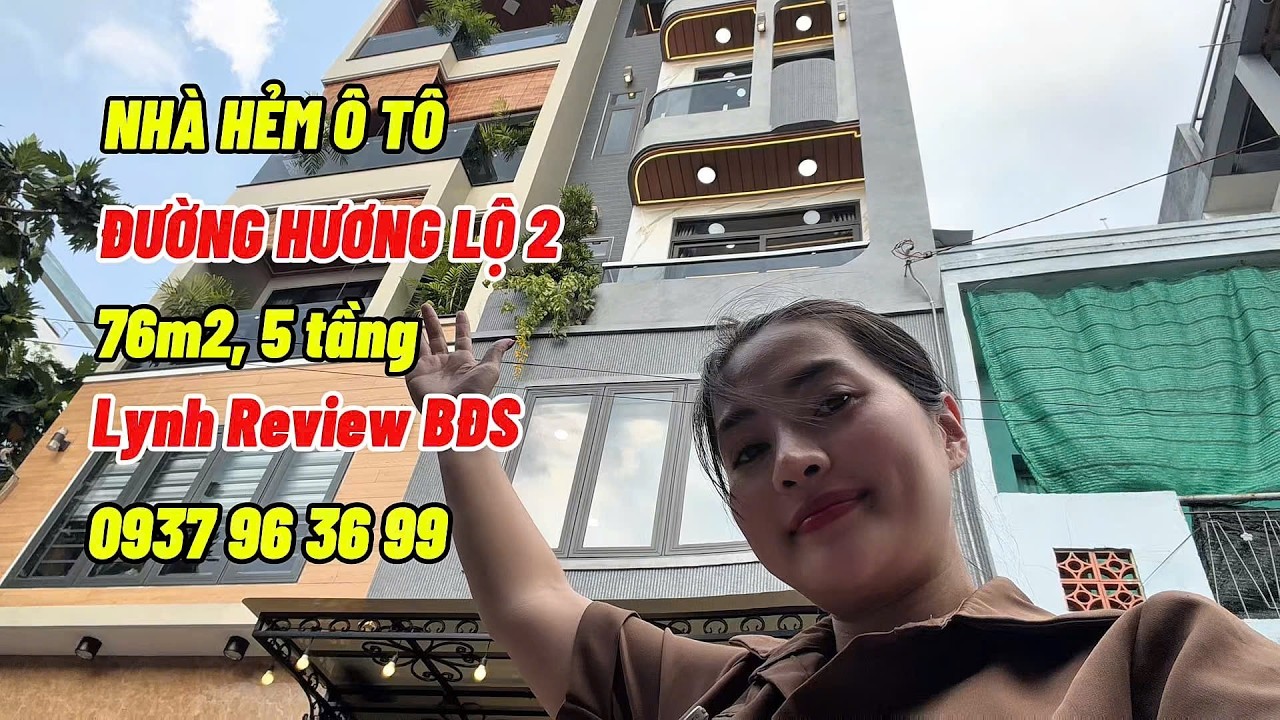 🏡🚗 Bán Nhà Đường Hương Lộ 2, Hẻm Ô Tô, 76m², 5 tầng, 5 P.Ngủ, Vừa Ở Vừa KD, E Lynh: 0937 96 36 99