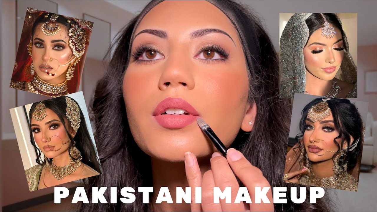 BROWN GIRL TRIES PAKISTANI BRIDAL MAKEUP - Makeup Around the World (episode 1)