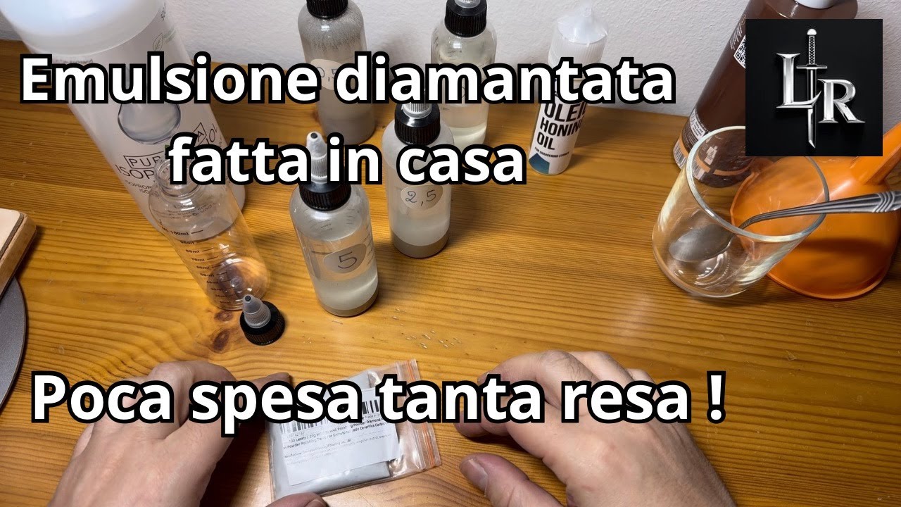 Emulsione diamantata fatta in casa , poca spesa tanta resa !