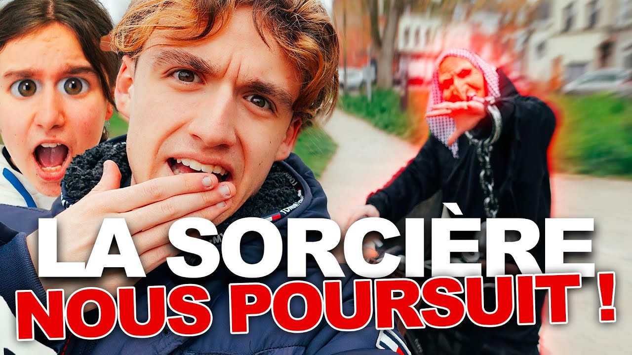 LA SORCIÈRE ME POURSUIT EN VELO ! LILY SE CACHE ! (SKETCH)