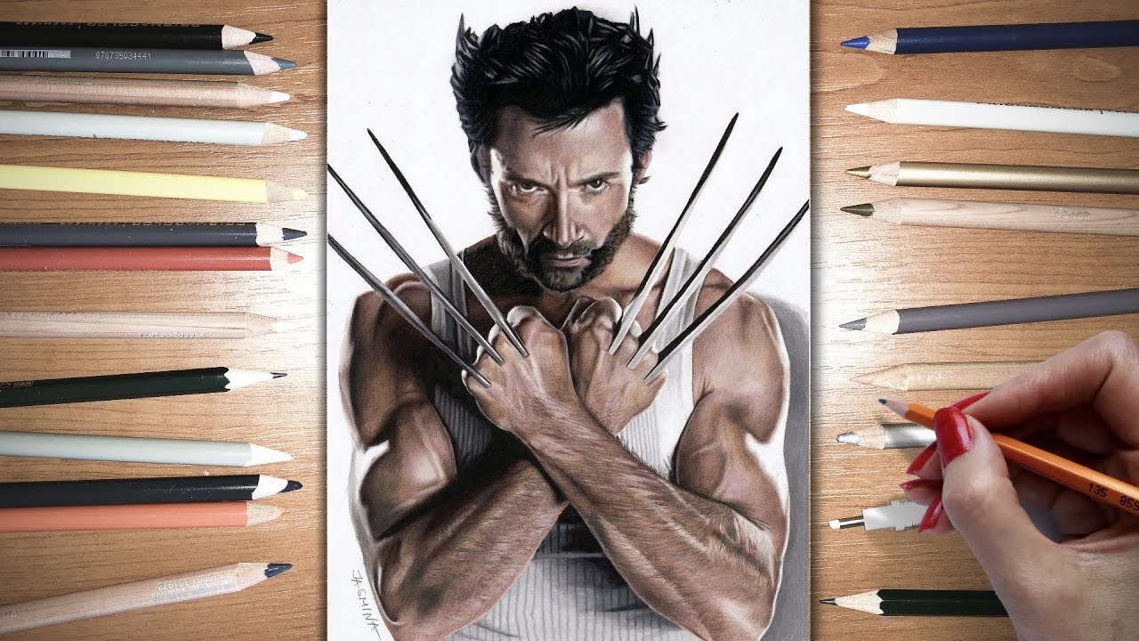 Speed Drawing: Hugh Jackman as Wolverine | Jasmina Susak