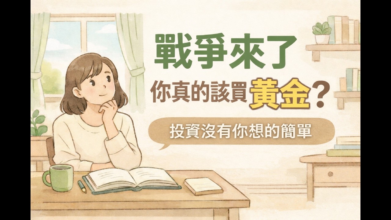 戰爭買黃金、石油、軍工股？投資人最常犯的錯｜黃金真的能避戰爭？歷史數據告訴你答案