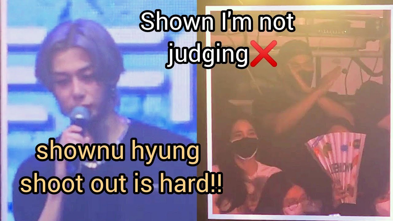 [eng] feels like shownu hyung judging me ¦ #monstax #hyungwon fancon mx agent day 2