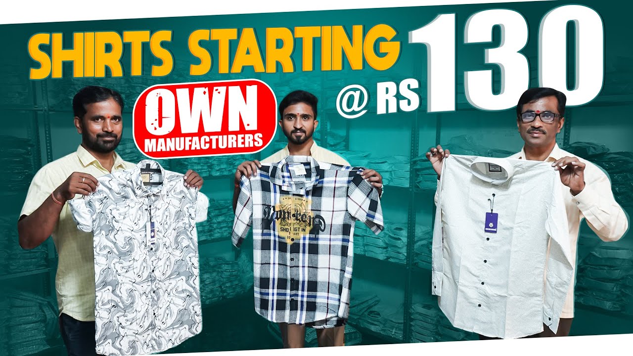 Mens Shirts Wholesale Rs130 Own Manufacturer Direct Supply Bulk Orders at Factory Price Wide Variety