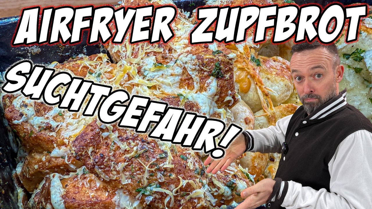 Airfryer Zupfbrot 🤩 Ultra knusprig & verboten lecker! | @M&G BBQ