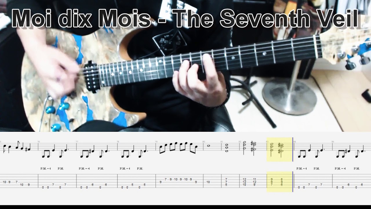 Moi dix Mois - The Seventh Veil ギター弾いてみた【guitar cover tab有】