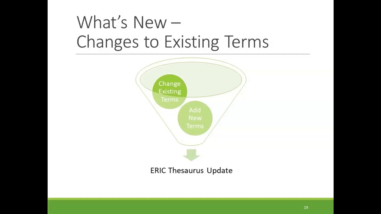 ERIC Thesaurus and Identifier Update