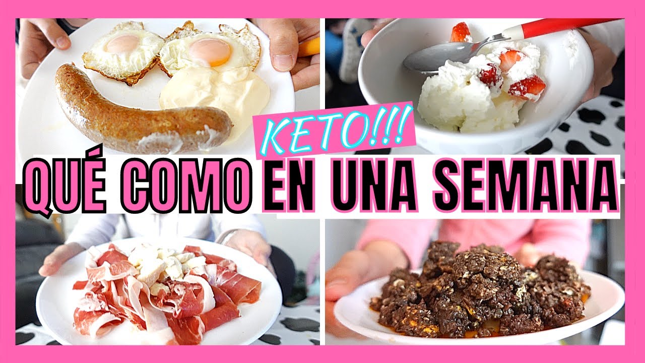 🍓 Que COMO en una SEMANA KETO para PERDER PESO 🍳 RECETAS KETO ESPAÑOL 🥓  semana 1️⃣
