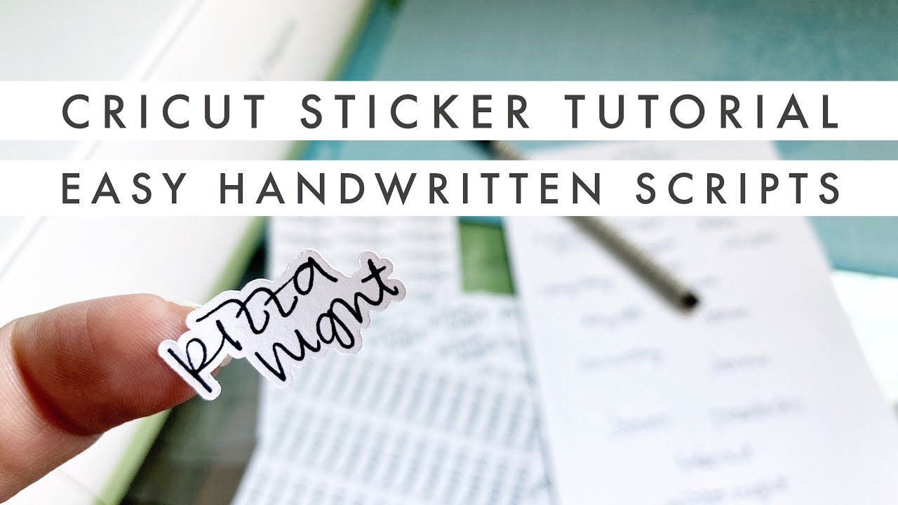 Turn your Handwriting into Script Stickers! Easy DIY Cricut Explore Planner Script Sticker Tutorial