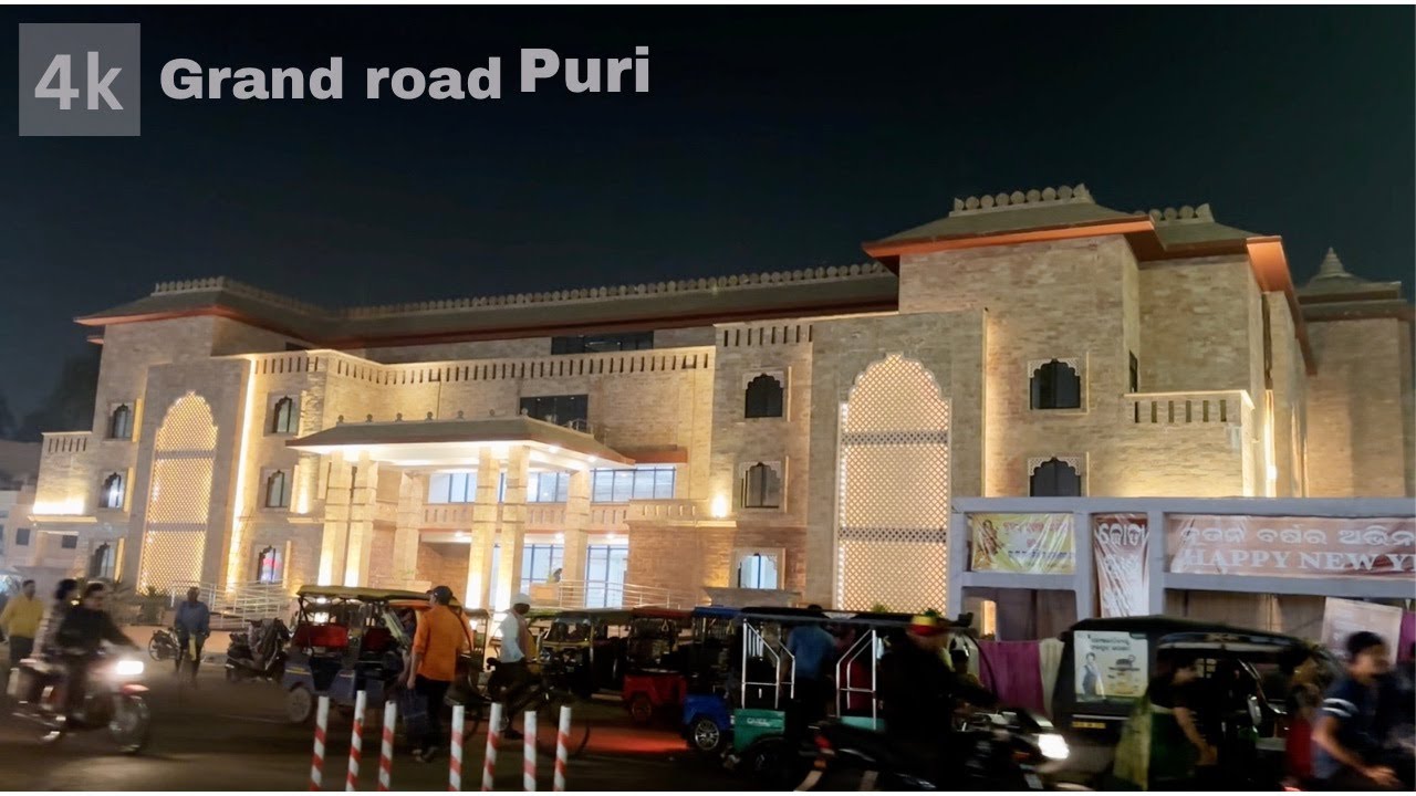 Grand road market | 4k walk | PURI 2024