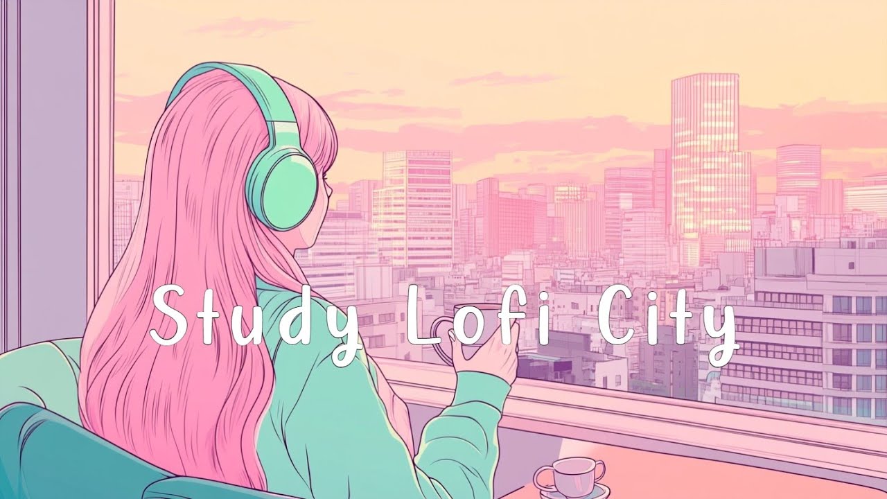 Relaxing Lofi Cafe Music for Study Work Chill Beats with Dreamy City View Background