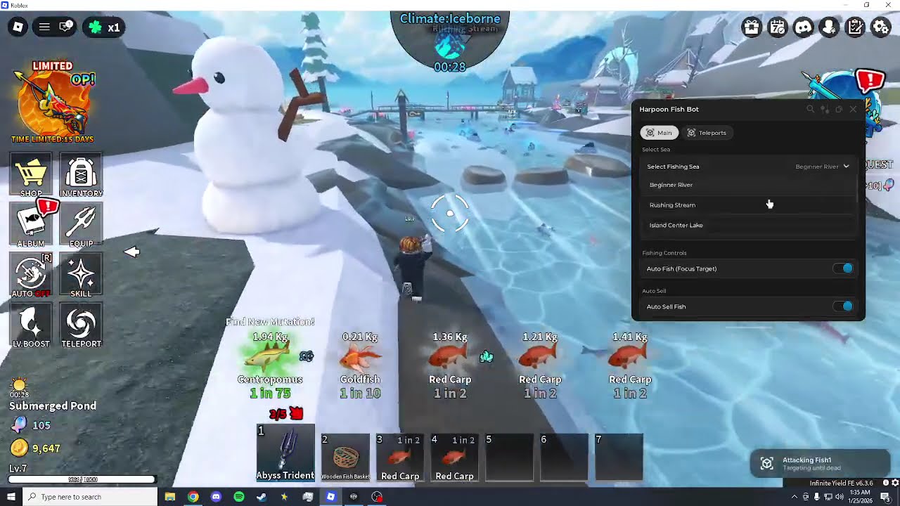 Roblox Spear Fishing OP Script! Free Keyless Working 2026!