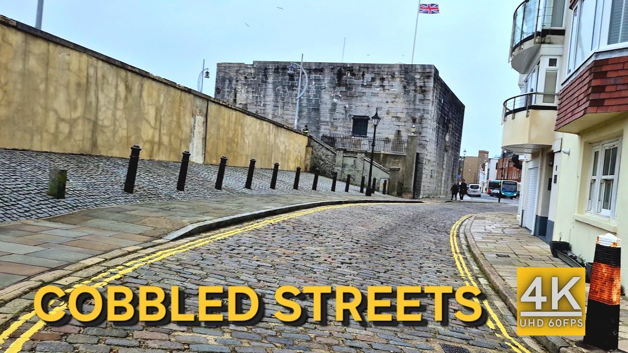 Pembroke Road to Battery Row – Cobbled Old Portsmouth Walk | Portsmouth UK | February 2026
