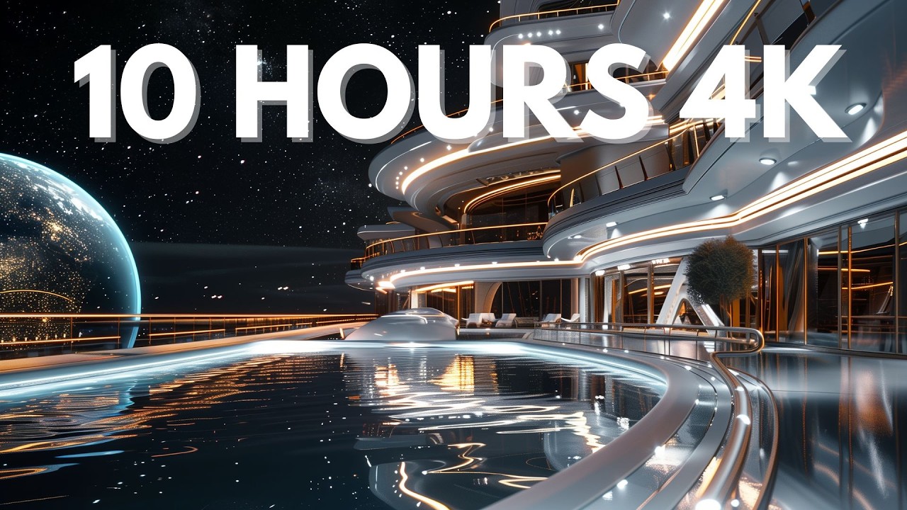 EARTH VIEW STARSHIP: First Class Travel to Galactic Luxury ✨ 10 Hours Deep Sleep [4K]