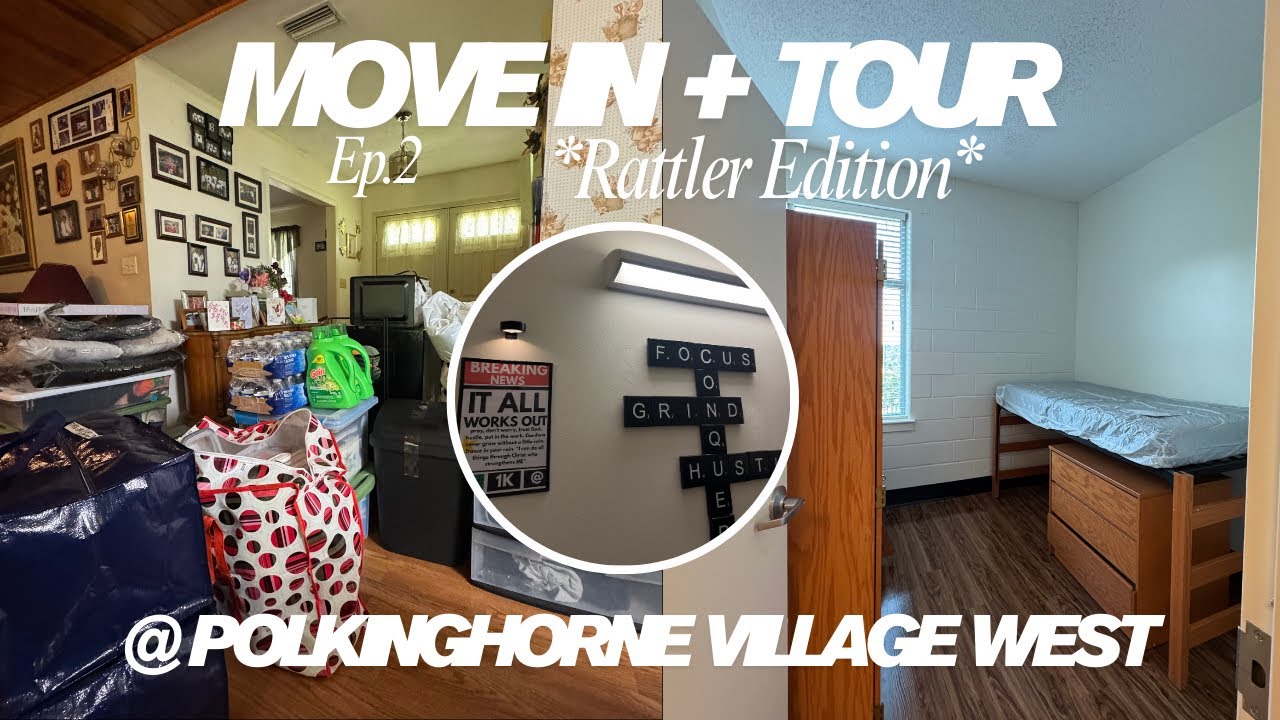 COLLEGE MOVE IN DAY📦 | hbcu *FAMU* +empty dorm tour *VILLAGE WEST*