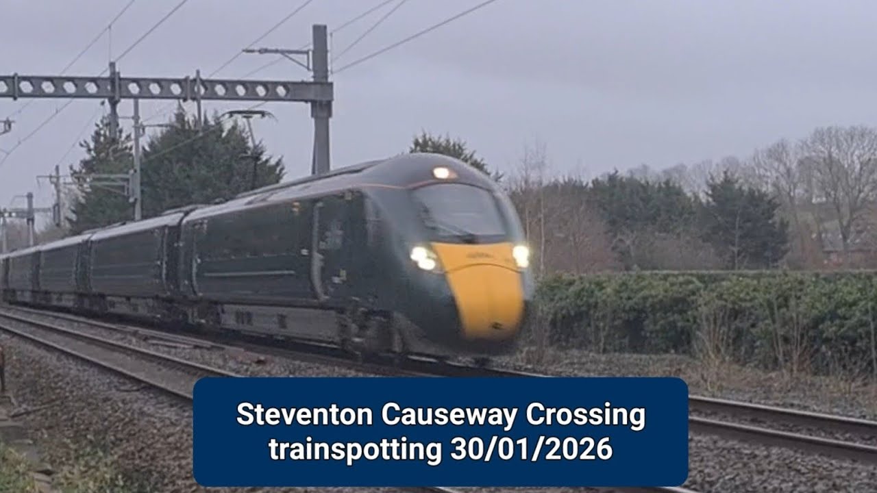 Steventon Causeway Crossing trainspotting 30th January 2026 #trainspotting #greatwesternrailway